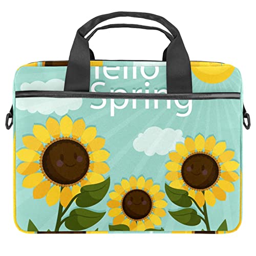 Protégez votre ordinateur des chocs avec ce sac bandoulière portable à fleurs