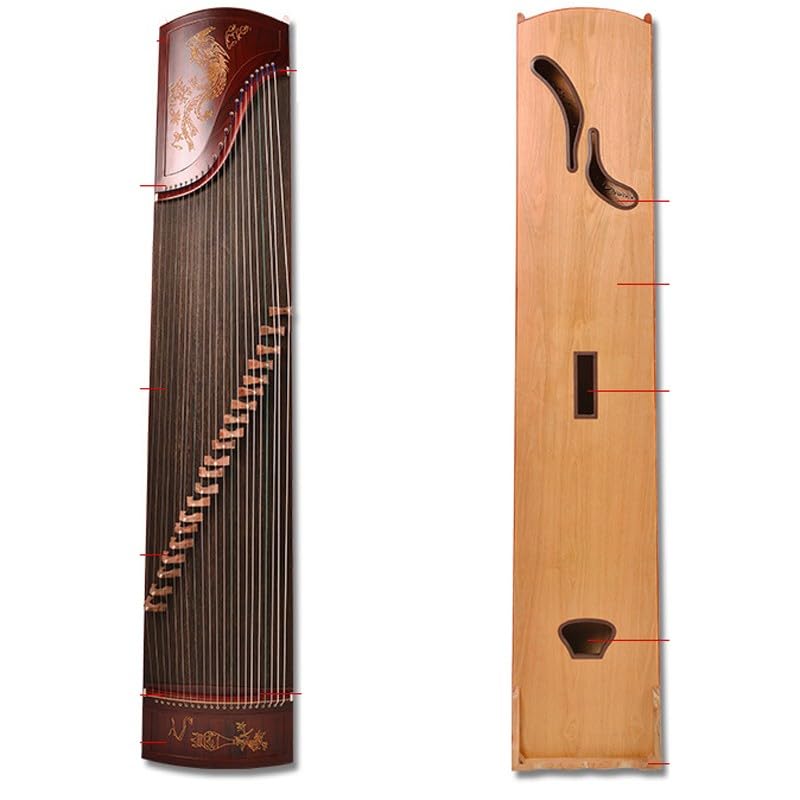 JITEM Professional Performance Grade Paulownia Wood Guzheng, Hand-Carved Zither String Instrument for Adults/Children/Senior/Intermediate/Beginner(Color:B), Size - Image 6