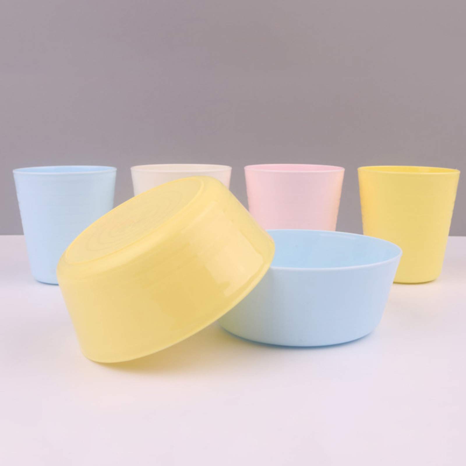 Amazon.co.jp: 12 個のプラスチック食器セットディナープレートボウル