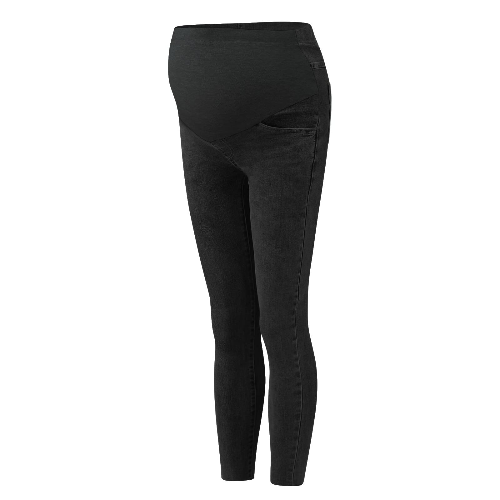 Momolaa Ventre Taille Haute à la Mode des Femmes pour Les Pantalons de Leggings Confortables Enceintes Liant Bijoux Bijoux (b-E, XL)