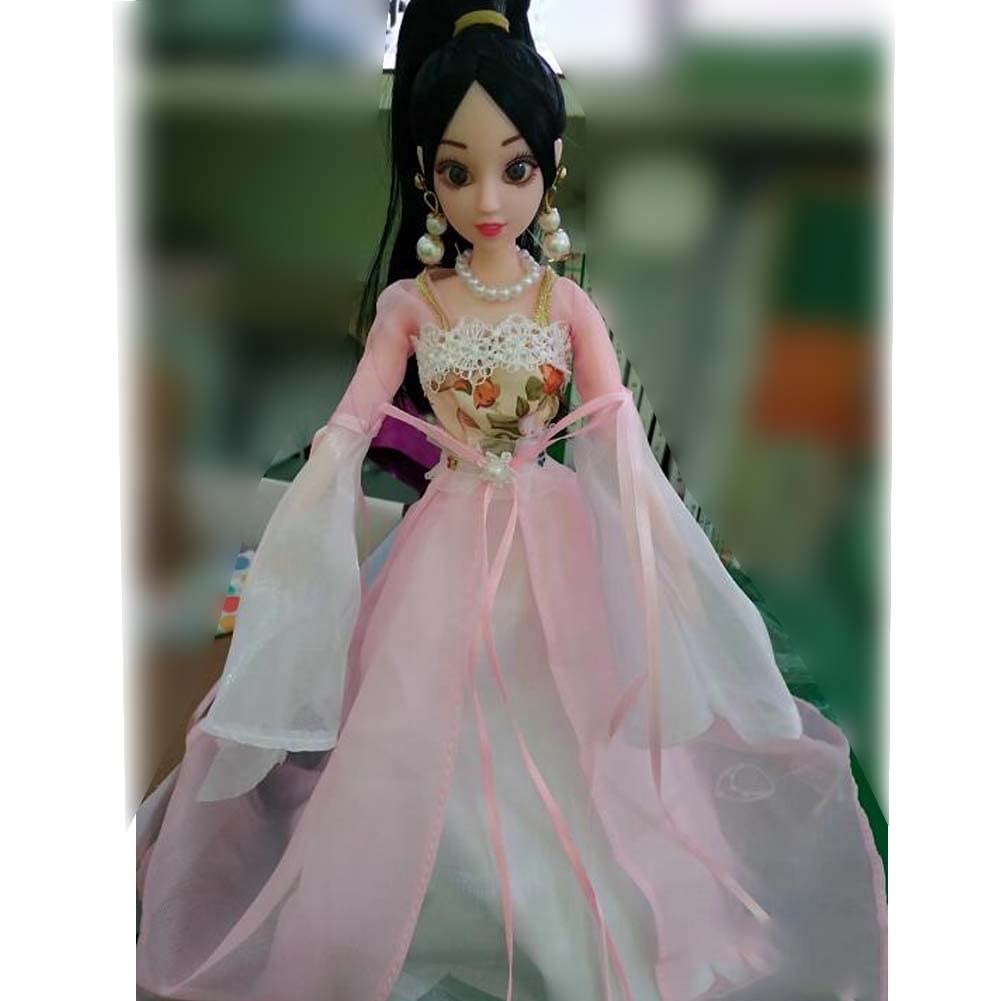 Amazon.com: East Majik Chinese Costume 12 Ball Jointed Doll Ancient Fairy  Princess Girl Dress Up Toys with Full Set Chinese Hanfu Clothes, 11.8  inches Pink : Toys & Games