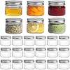 Mason Jars ComSaf Small 8 Oz - 6 Pack, Regular Mouth Mason Jar With Lids And Seal Bands, Small Glass Canning Jar For Spice, Jam, Honey, Jelly, Dessert, Shower Wedding Favors Pint Canning Jars