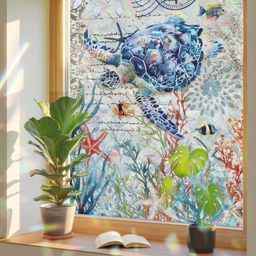 Vinilo decorativo para ventana efecto arcoíris 19.6x39.3 in miniatura 1