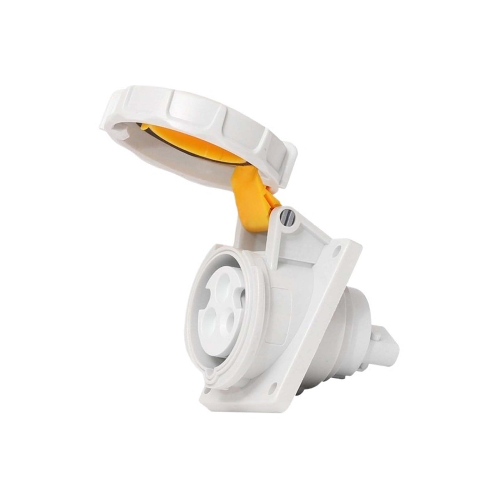 Enchufe industrial de 4 vías, 110 V-130 V, trifásico, 32 A, IP67(Concealed inclined seat)