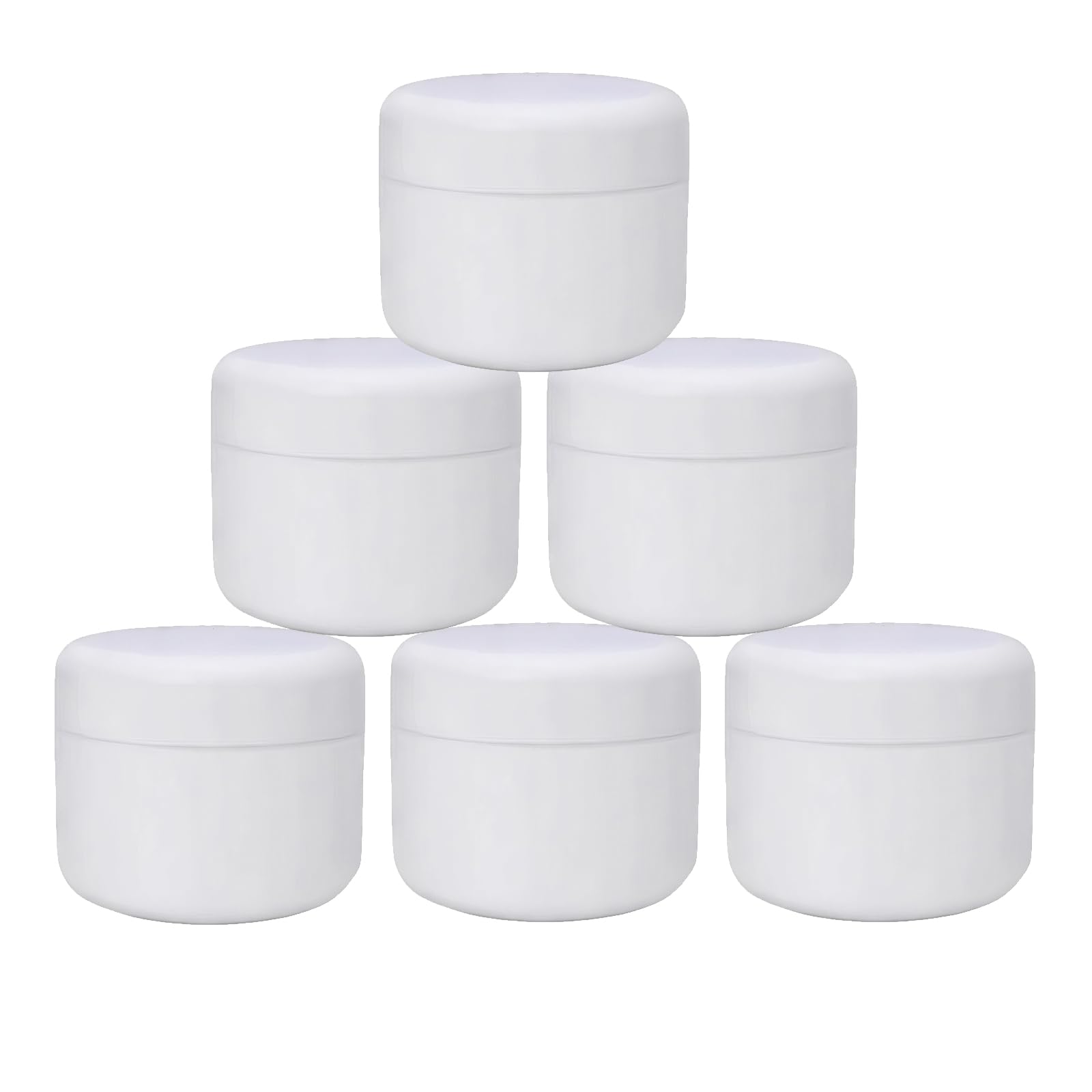 6Pcs 250ml Plastic Cosmetic Sample Jars with Lid and Inner Liner Refillable Plastic Travel Storage Containers Pots for Creams Lotion Makeup Toiletries Nail Art Sample-image-47