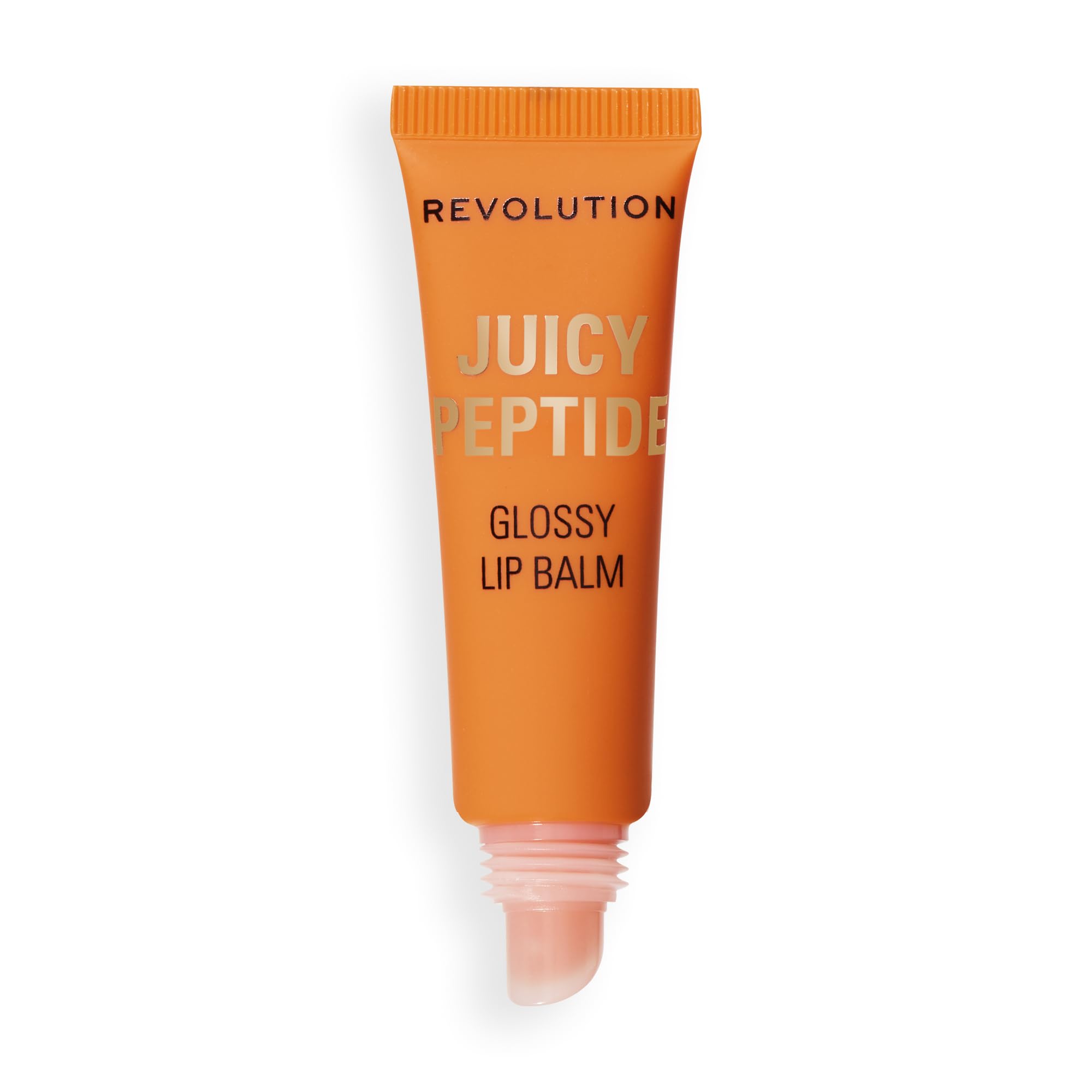 Revolution Juicy Peptide Lip Balm, Hydrating & Nourishing Formula with Peptides, Squalane & Vitamin E, Vegan & Cruelty-Free, 8ml, Peach Bellini Orange