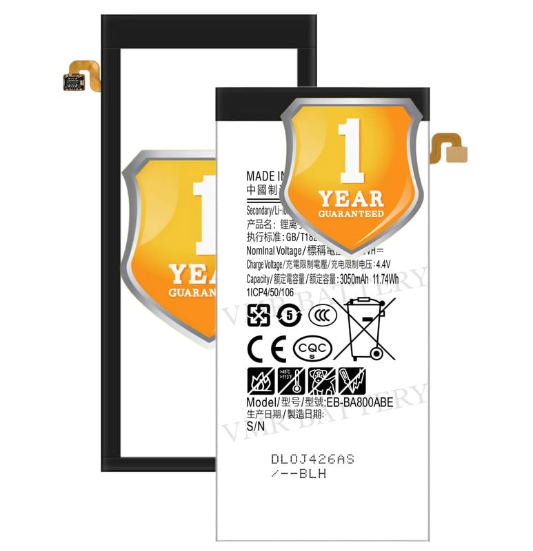 Image of Original EB-BA800ABE Battery Compatible for Samsung Galaxy A8 | A8 Duos (SM-A8000, SM-A800F) - (3050mAh) - 1 Year Warranty K7