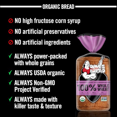 Image of Dave's Killer Bread 100% Whole Wheat, Organic Whole Wheat Bread, 25 oz Loaf