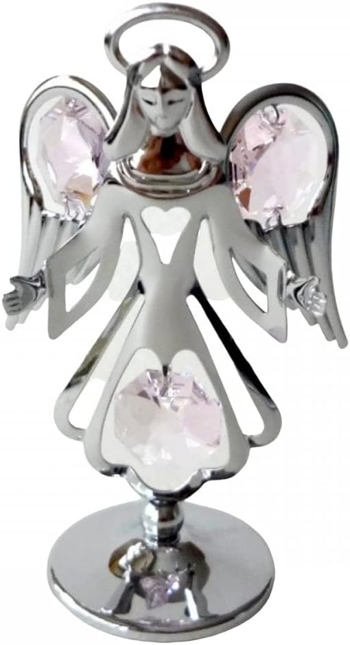 Crystocraft Keepsake Gift Ornament - Guardian Angel with Swarvoski Crystal Elements