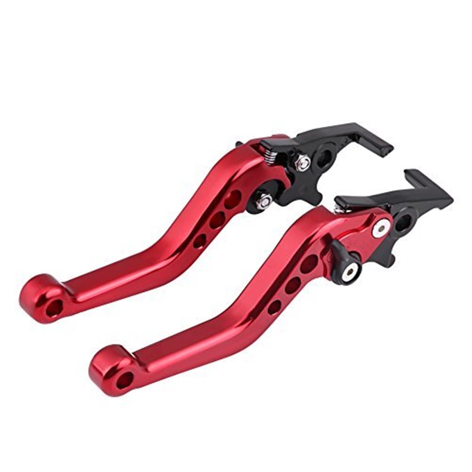 FLBZBLKASL Motorcycle Short Brake Clutch Levers Motorcycle Brake Lever, Motorbike Handle Levers Double Disc Pair Aluminum Bike Snapback and Clutch Pit