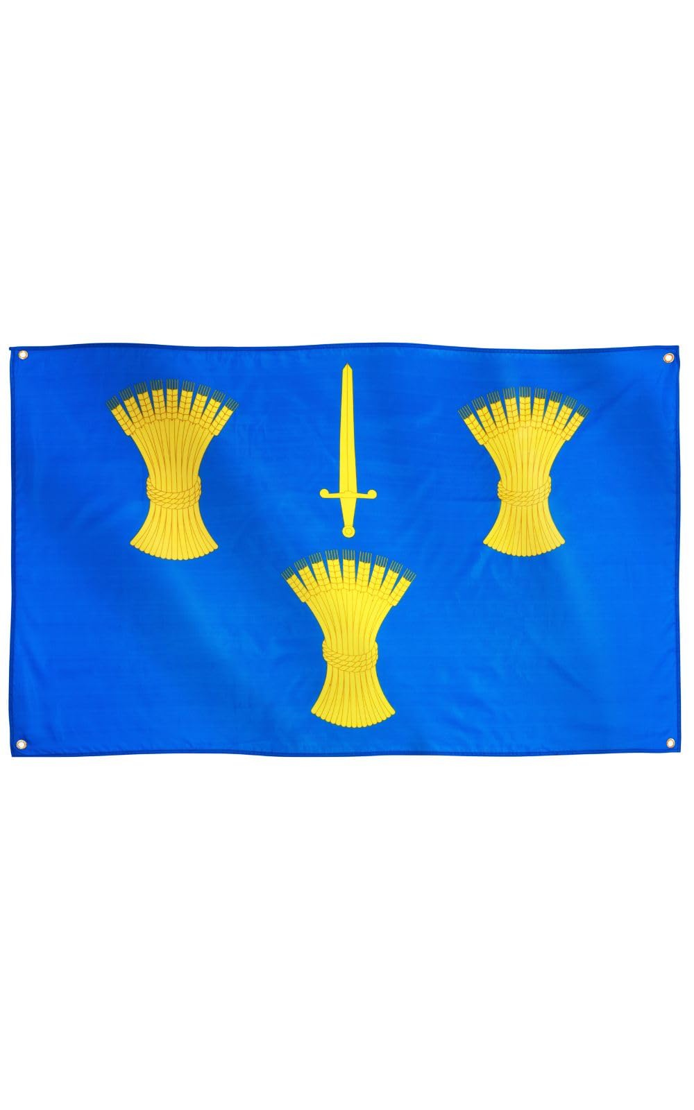 Runesol Cheshire Flag, 91x152cm, 3ft x 5ft, 4 Grommets, Eyelet In Every Corner, Cheshire Day, British Regional Flag