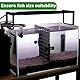 LINLAN 12 Stück 15X30CM Aquariumgitter aus Kunststoff, Aquarium Trennwand, Aquariumteiler für Isolation, DIY-Filtration und Aquascaping (Schwarz-ohne Zubehör)