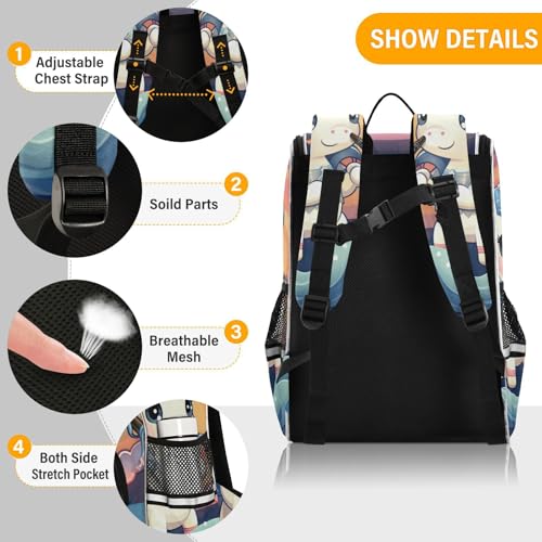 Mochila de unicornio alegre ideal para viajes infantiles y excursiones 2