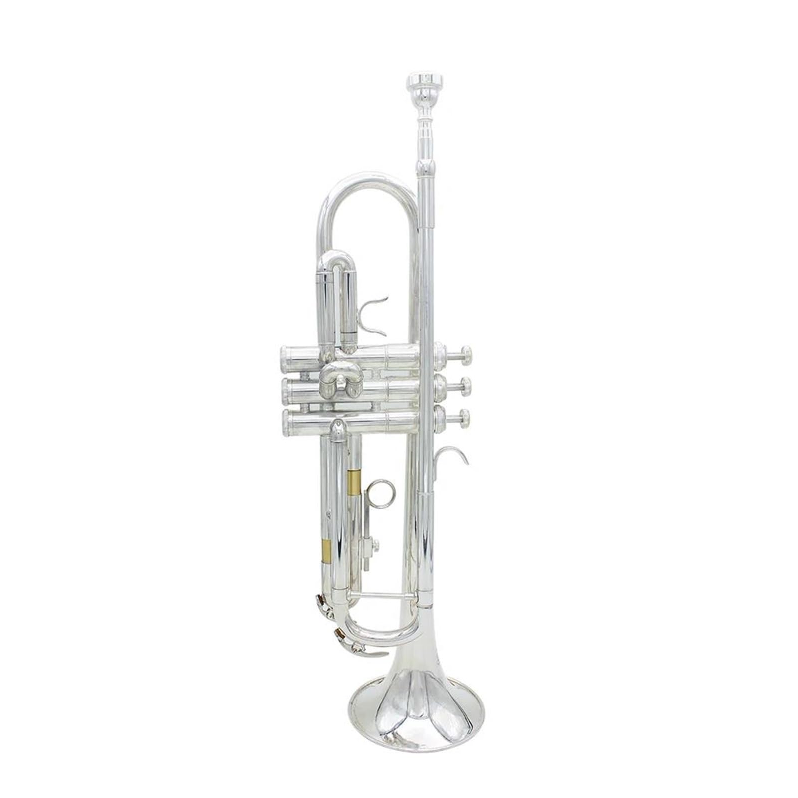 Professionelles Musikinstrument Trompete Silbernes Trompeten-Blechblasinstrumentenset Für Anfänger Mit Hartschalenkoffer Und Handschuhen