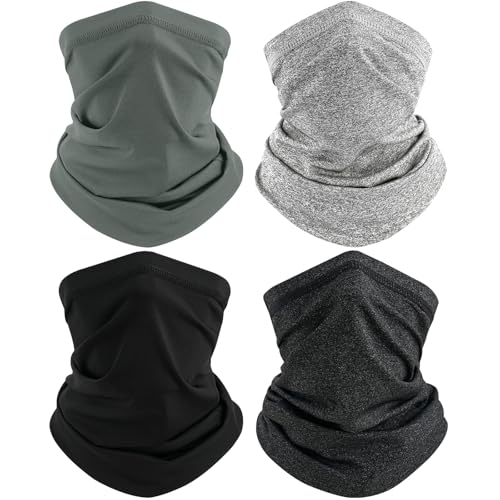 Image of TICONN Neck Gaiter Face Cover Scarf, Neck Warmer Breathable Sun & Wind-proof for Skiing Fishing Hiking Cycling