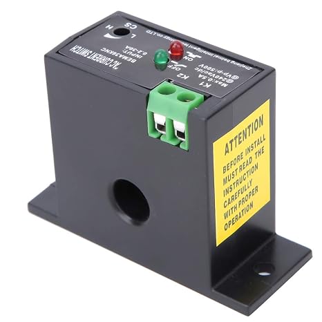 AC Current Switch Normally Close Current Sensing Switch 0.2 to 30A Self Powered Current Switch (Close)