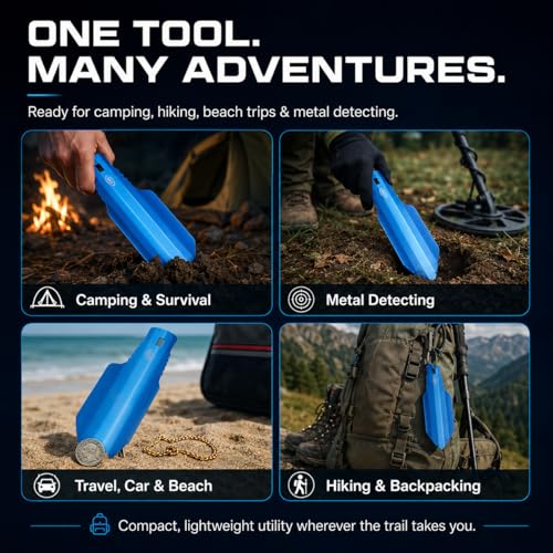 Palita Ultraligera de Aluminio para Camping Azul miniatura 7