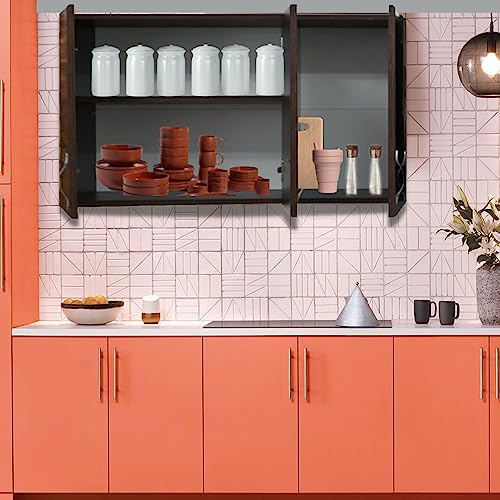 Image of SPECIALITY PANELS Door Multipurpose Storage Cabinet & Adjustable Shelf | Space Organizer | Termites Resistance | Wall Mounted for Office, Kitchen Finish (Redica Walnut, Door 3)