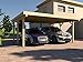 Produktbild Carport Flachdach AVUS I 500 x 500 cm KVH Bausatz Konstruktionsvollholz Fichte