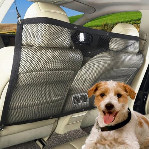 Adjustable Dog Car Boot Guard with Heavy-Duty Mesh