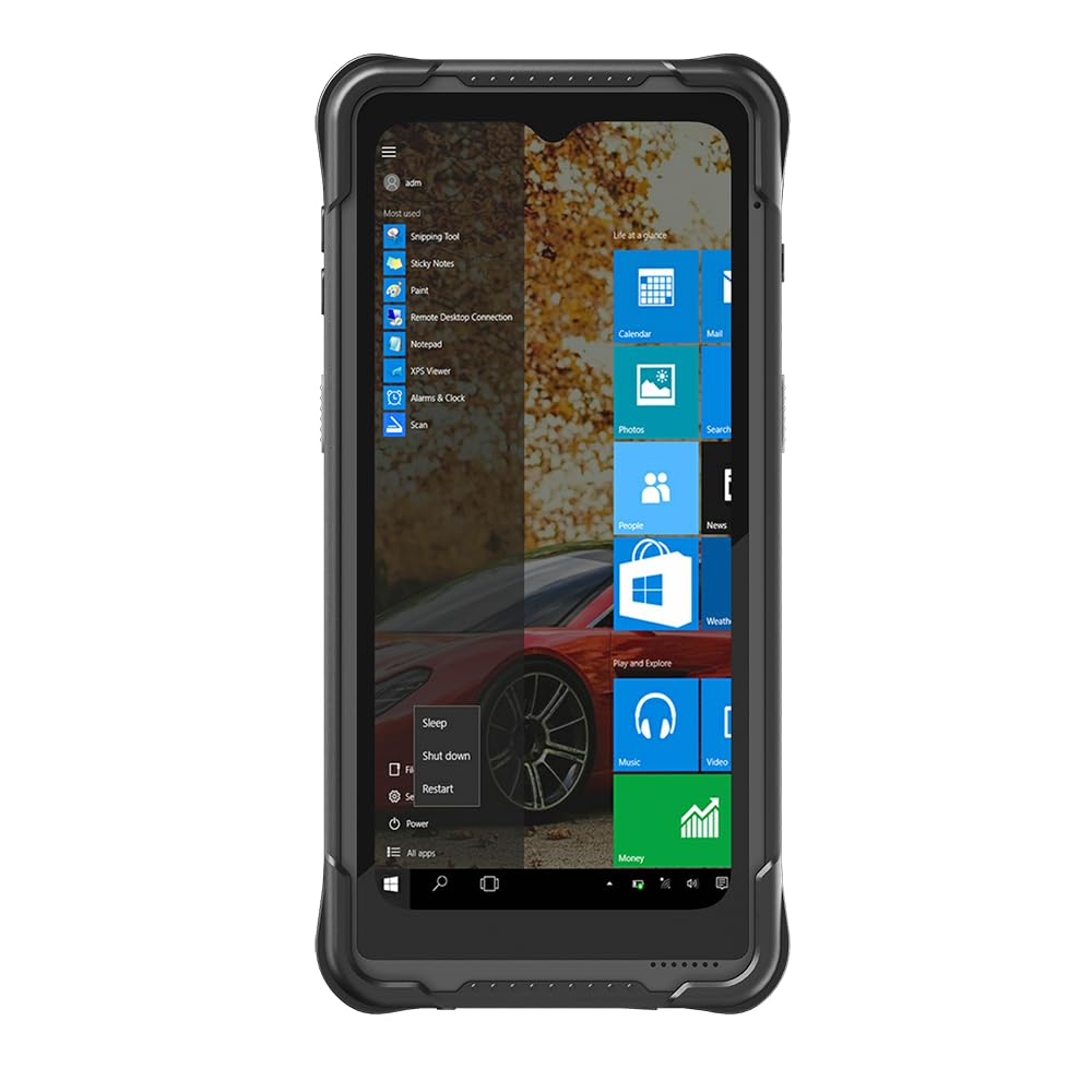 6,5 pollici Rugged Enterprise Win 10 IOT Jasper Lake N5100 Mini Tablet PC, 8GB RAM/128GB ROM, 4G LTE, GPS, NFC, SIM singola batteria 8000mAh, IP67 impermeabile industriale palmare PDA