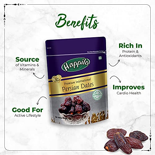 Image of Happilo Premium International Persian Dates Value Pack Pouch, 350 g