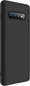 Microsonic Samsung Galaxy S10 için Kılıf Double Dip 360 Protective Siyah [Galaxy S10 ile Uyumlu Kılıf - Siyah]