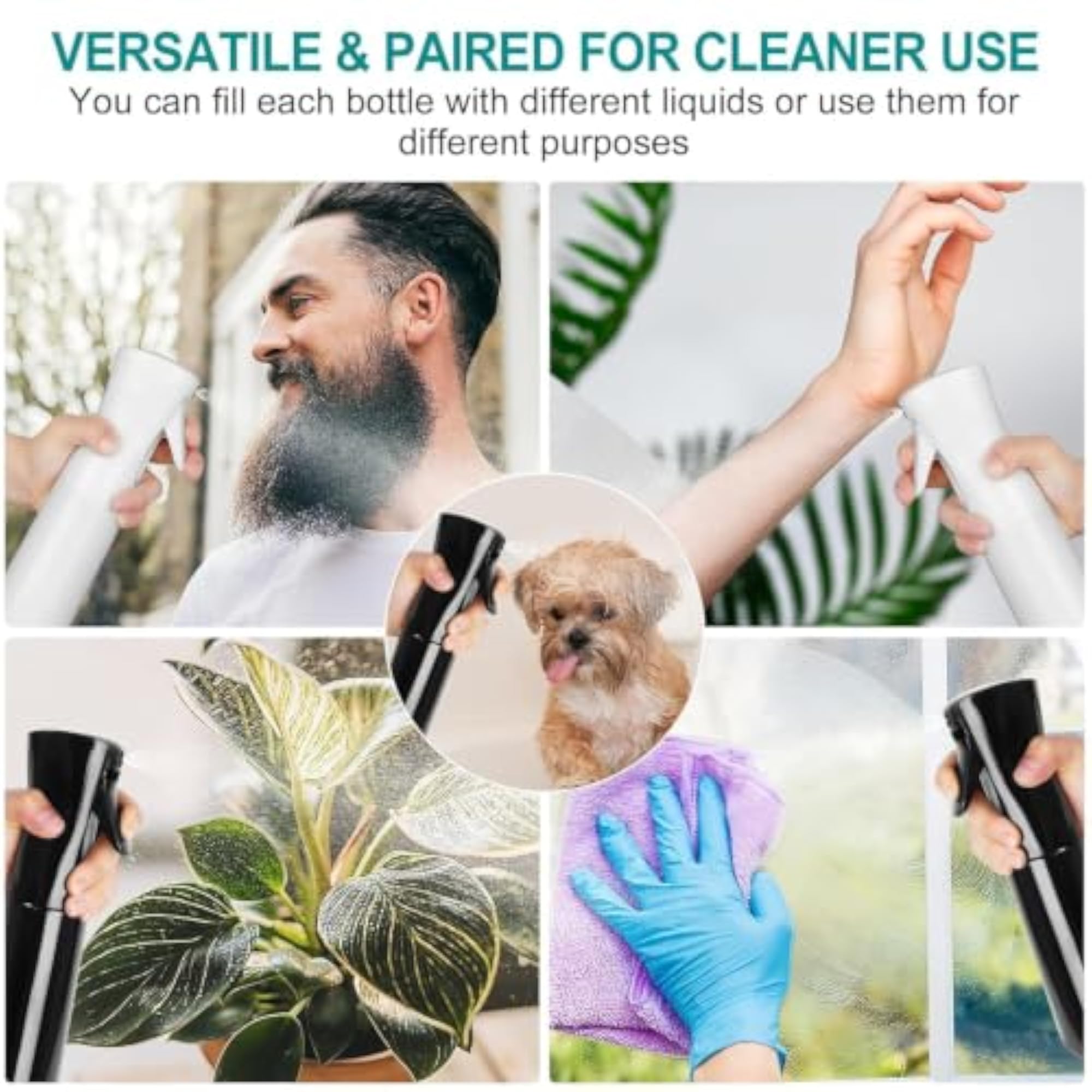 Water Spray Bottle for Hair Styling and Skincare