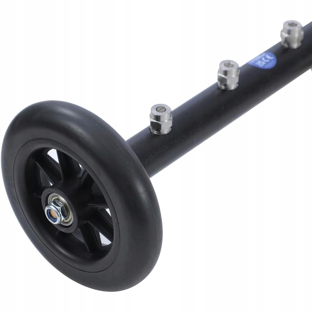 Rosfix Zestaw do mycia podwozia 275 barów - 7 dysz 40°, 1/4" Quick Plug, łącznie 126 cm | stal nierdzewna, gumowe kółka | czyszczenie samochodów i płaskich powierzchni, akcesoria do myjki