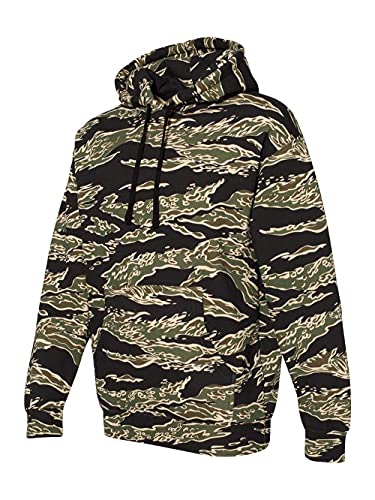 Independent Trading Co. - Heavyweight Hooded Sweatshirt - IND4000 - M - Tiger Camo