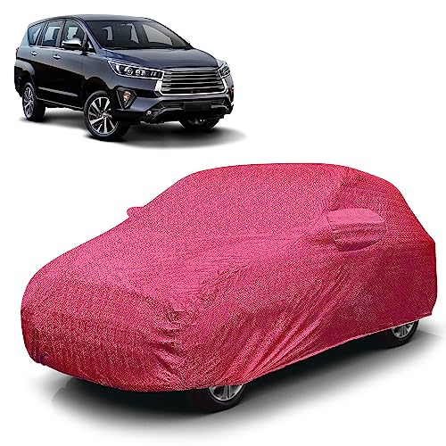 Image of Car Cover Waterproof RT-I for Toyota Innova Crysta [Year 2016 Onwards] - Innova Crysta Car Cover Dust & UV Protection Innova Crysta Car Body Cover with Mirror Pocket Soft Cotton Lining
