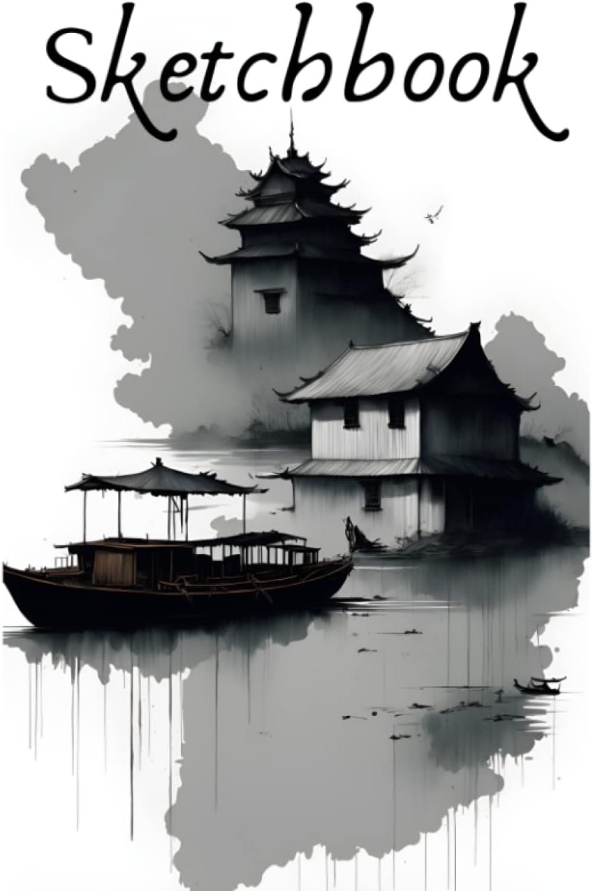 Independently published Zen Sketchbook Japanese Cover for Mindful Artists.: Draw, Doodle, Sketch and Meditate in Style 120 Sheets