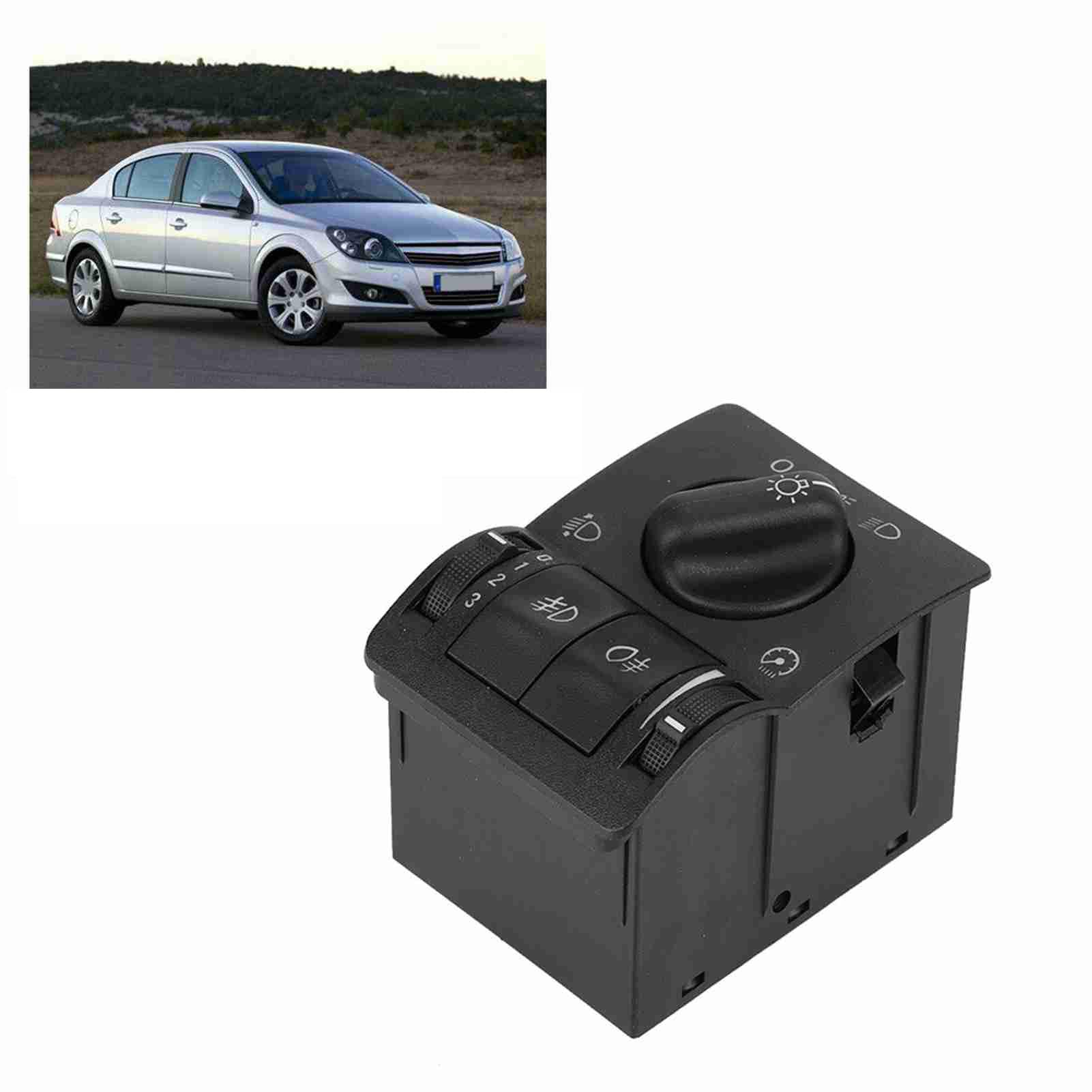 Botón Interruptor Faros Antiniebla Automóvil Repuesto Universal para Pieza Control de Luces Antiniebla Principal de Vehículo Reemplazo