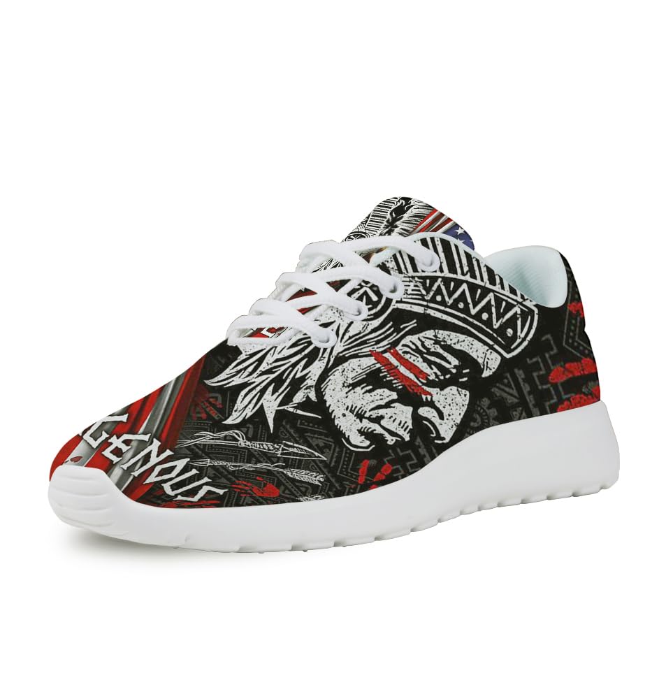 Indigenous Native American Flag Shoes for Women Men Trail Running Casual Fashion Sneakers Slip-on Tennis Shoes