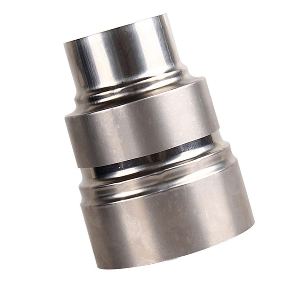 Yuahdbo One Color Stove Pipe Reducer Flue Connector, Stainless Steel Chimney Flue Liner Reducer Chimney Adaptor Stove Pipe For Wood Burning Stove Fireplaces 1Pcs(9Cm~6Cm)