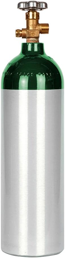 New 22 cu ft Aluminum Oxygen Cylinder with CGA540 Valve
