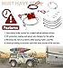 Camoo RV Brake Systems for Flat Towing, Break Away Device and Ready Stop Device, Work Between Flat-Towing Cars and RV Tow Bars