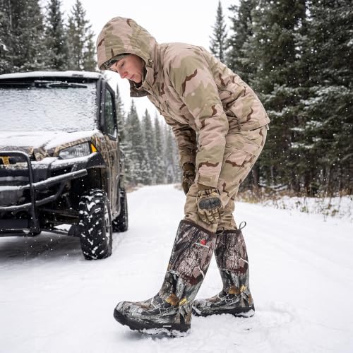 WOVENPAK Rubber Boots for Women, Waterproof Rain Boots Women, Insulated Hunting Boots, Neoprene Garden Mud Boots All Season for Hunting, Gardening, Farming, Size 9 - image 2