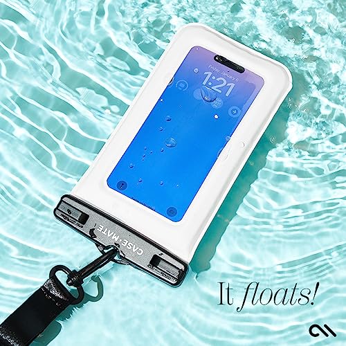 Image of Case-Mate 2 Pack IP68 Waterproof Phone Pouch - Sand Dollar | Touchscreen Floating Waterproof Phone Case with Crossbody Lanyard - Fits All Phones - Beach Cruise Ship Travel Essentials