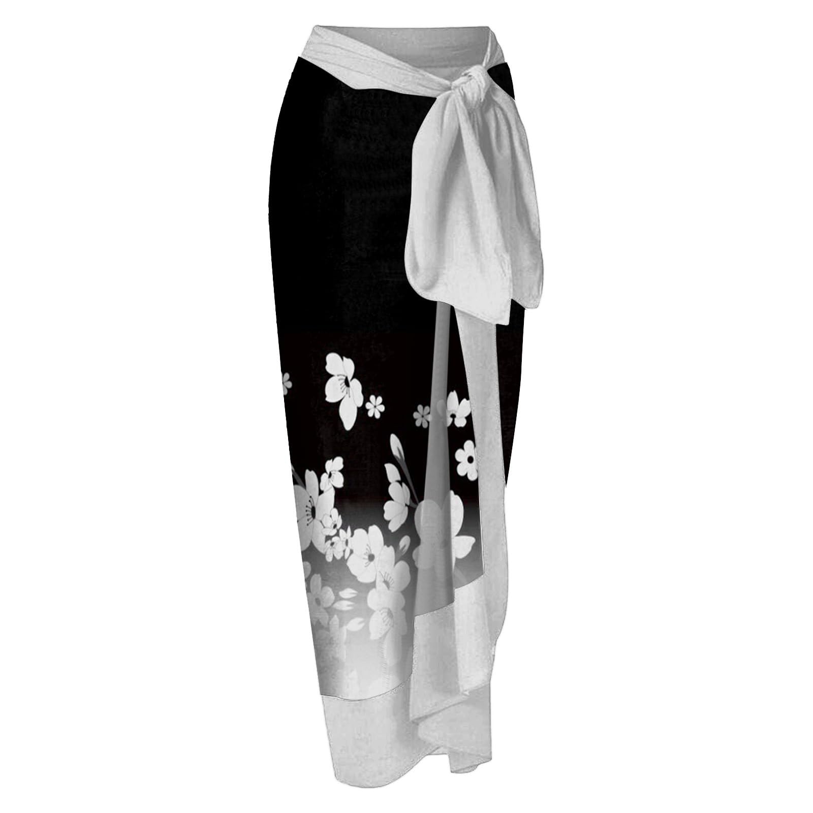 Set Monokini Estampado + Cobertura Mujer Dos Piezas Tankini Playa Piscina