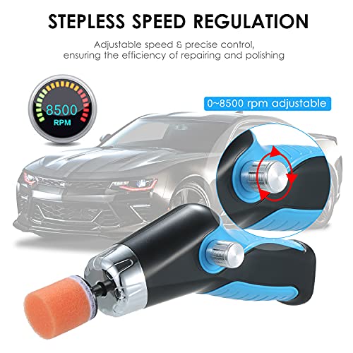 Jiangtao Mini máquina de polir 60W com cabo de carregamento USB 8500RPM velocidade variável polidor