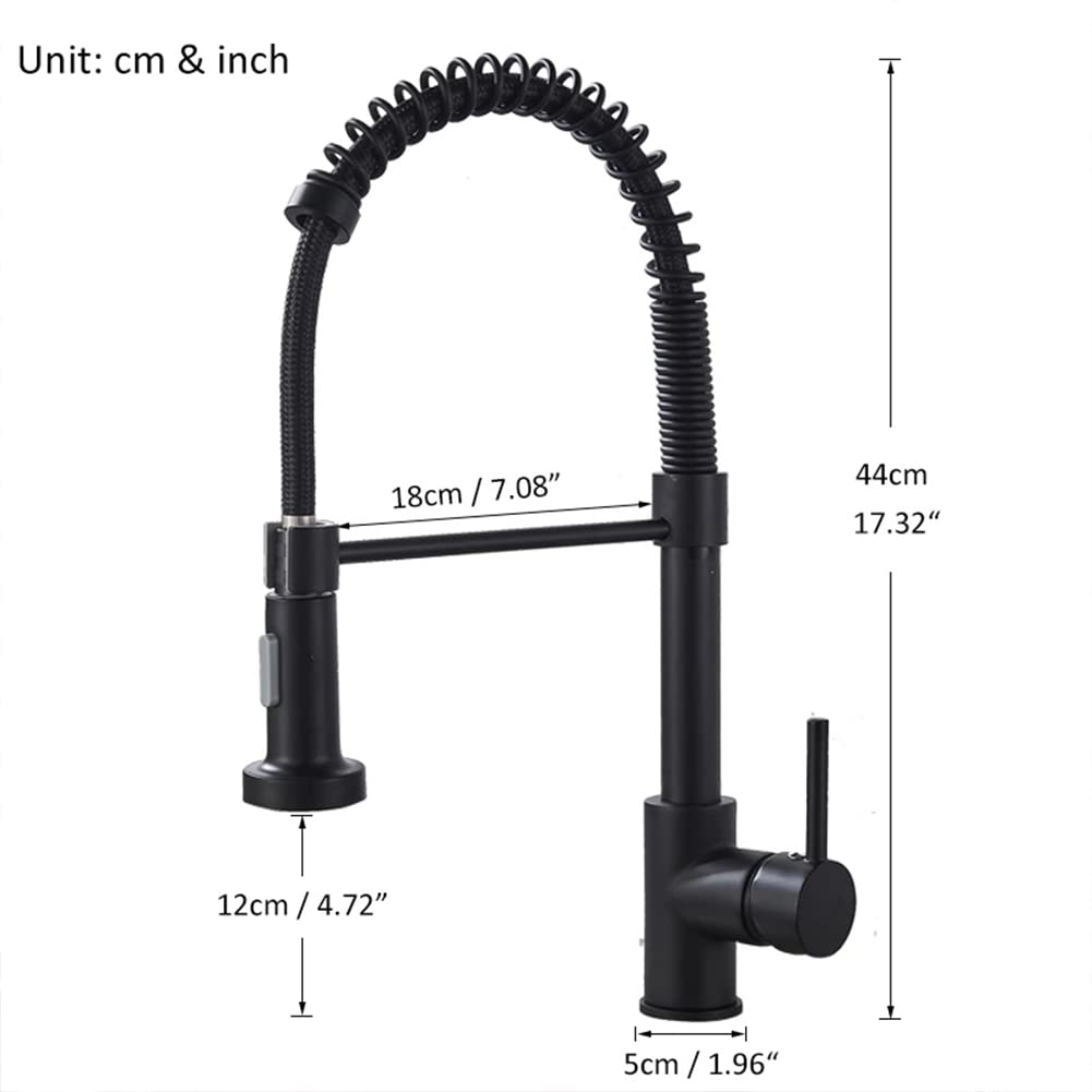 Robinet De Cuisine Mitigeur Cuisine Avec Douchette 2 Fonctions Robinet Évier Cuisine Avec Douchette Extractible, Rotatif À 360° Levier Unique Laiton Avec Ressort En Spirale Robinetterie Cuisine, Beige