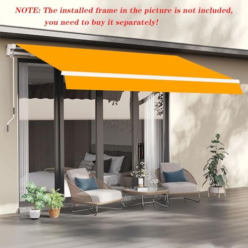 Auvent de patio pare-soleil rétractable couverture extérieur 6m - 3