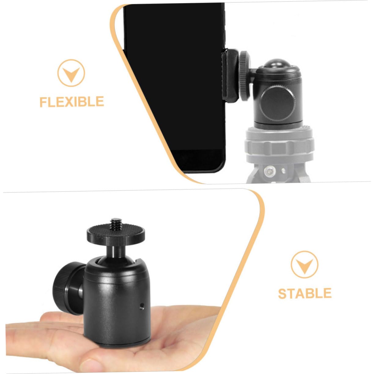OSALADI -Purpose Camera Mounting Accessory Set Aluminum Alloy Ball Head Tripod Adapter 3/8'' Thread for Cameras