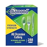 Diamond® All Occasion Clear Disposable Cutlery Set 288 Count (288 Cutlery Set)