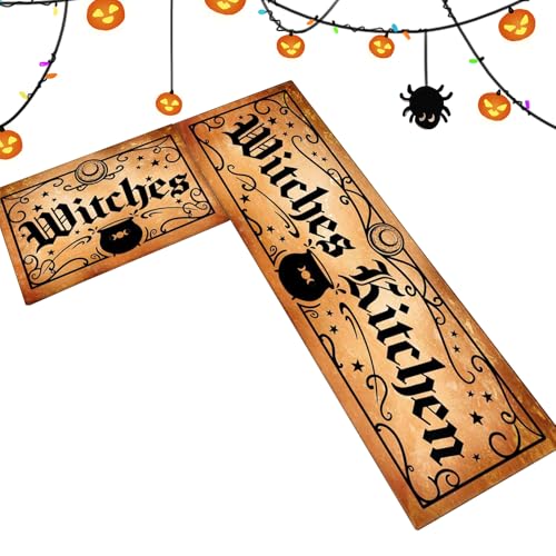 Felpudo de Halloween para interiores que evita resbalones en baños y cocinas 7