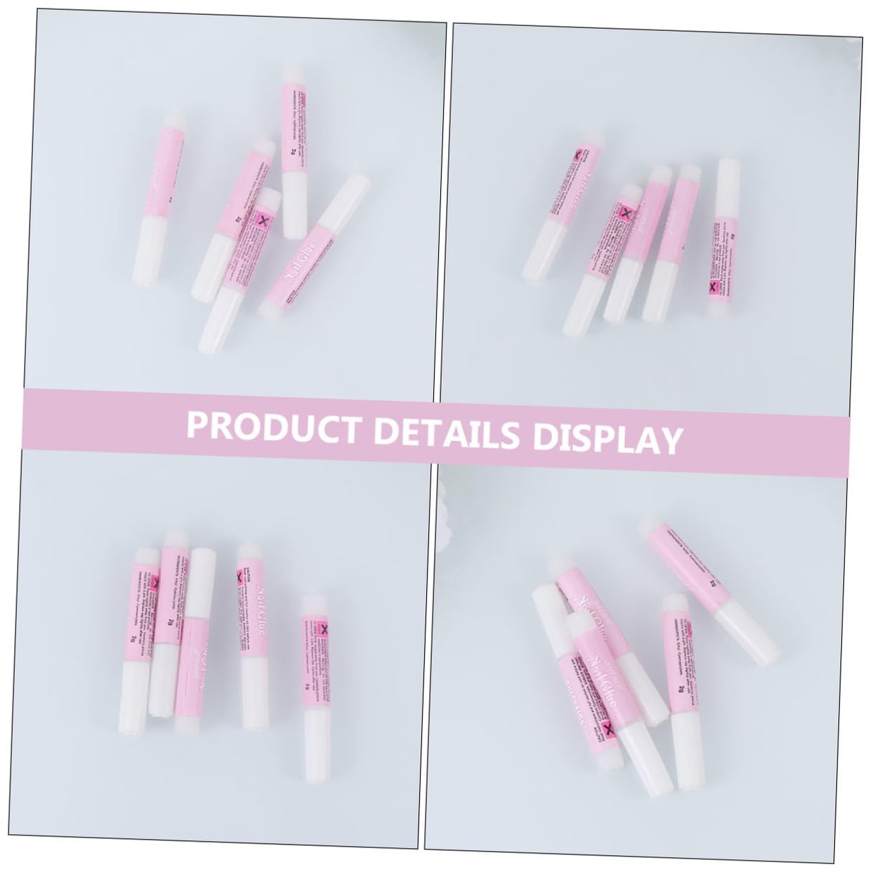 3 Series Adhesivo Para Postizas De Manicura De Secado Para Decoraciones Casa 25 Piezas*3