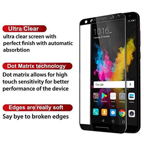 Image of Screen Protector for Huawei Honor 9i Tempered Glass Edge-to-Edge 6D Screen Guard With Installation Kit