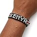FAHARI Handmade Kenya Flag Beaded Bracelet - Adjustable and Expandable, Perfect for Teenagers and Adults with Smaller Arm Sizes (Kenya)