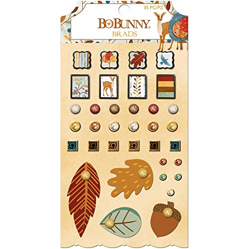 Bo Bunny Brads Embellishment, Multicolor